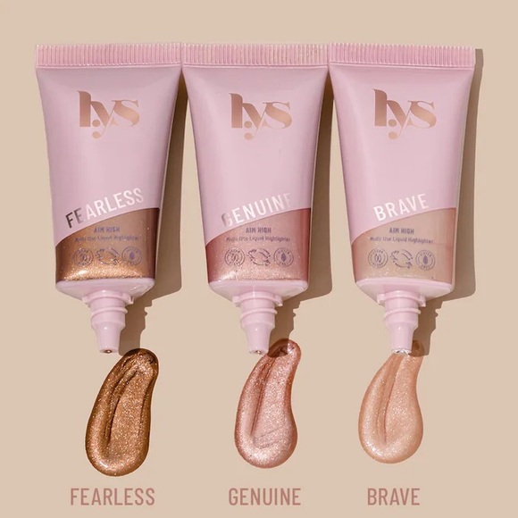 LYS Beauty Aim High Multi Use Liquid Highlighter Shade of Brave Only - Picture 3 of 7